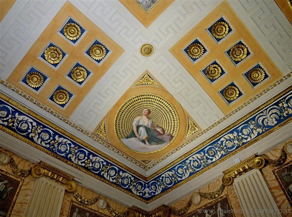Milan (Italy) - Decorations in one of the rooms of the Gallerie d'Italia in Scala Square